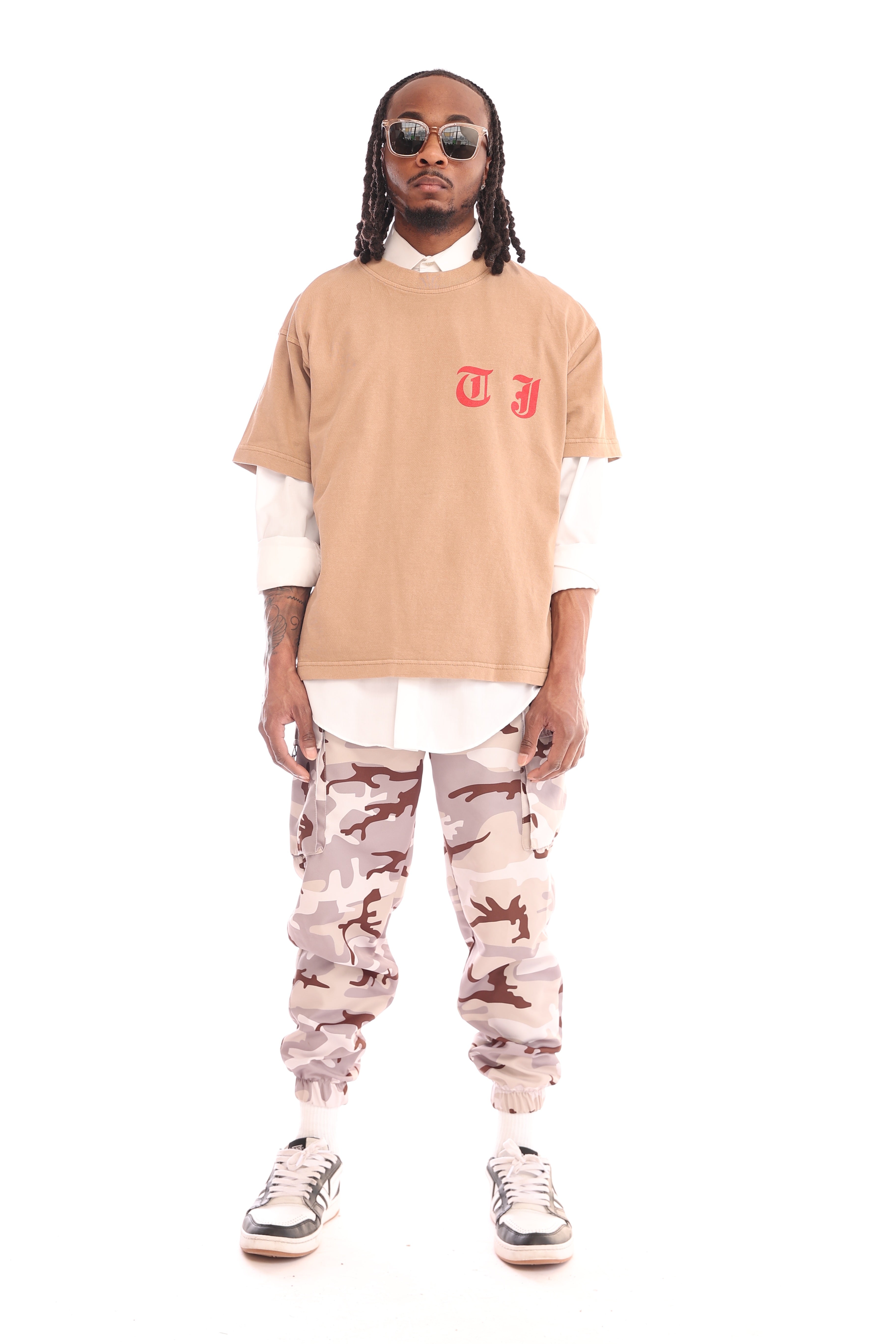 The Jonnah Monogram Cross Tee